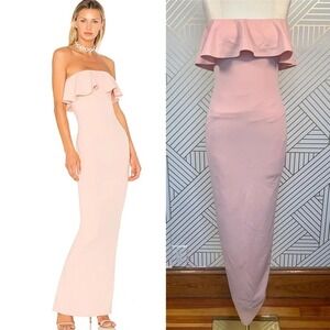 Nookie Hermosa Strapless Gown in Blush Pink